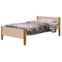 Ver imagem 1 de Cama Babá Solteiro Simba Rosa Fosco com Madeira - MoveisAqui