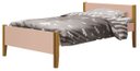 Ver imagem 1 de Cama Babá Solteiro Simba Rosa Fosco com Madeira - MoveisAqui
