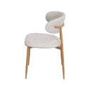 Ver imagem 4 de Cadeira Alba Linho Cinza Base Metal Cor Madeira Clara Or Design