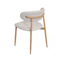 Ver imagem 3 de Cadeira Alba Linho Cinza Base Metal Cor Madeira Clara Or Design