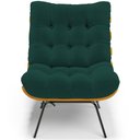 Ver imagem 5 de Kit 2 Poltronas Decorativas Costela L02 Bouclê Verde - Lyam Decor
