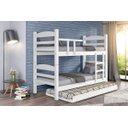 Ver imagem 2 de Treliche Beliche Reta com Cama Auxiliar Madeira Maciça cor Branca