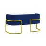 Kit 2 Poltronas + Sofá 2 Lugares para Recepção – Balaqui Cor:azul Marinho - 6