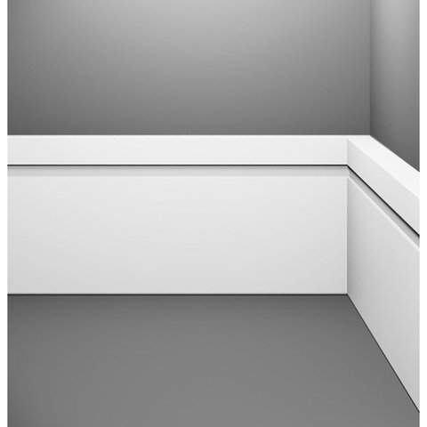 Rodapé de PVC 240cm Frisado Acqua