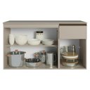 Ver imagem 6 de Balcão de Cozinha 120cm 3 Portas 1 Gaveta Suspenso Nice Madesa
