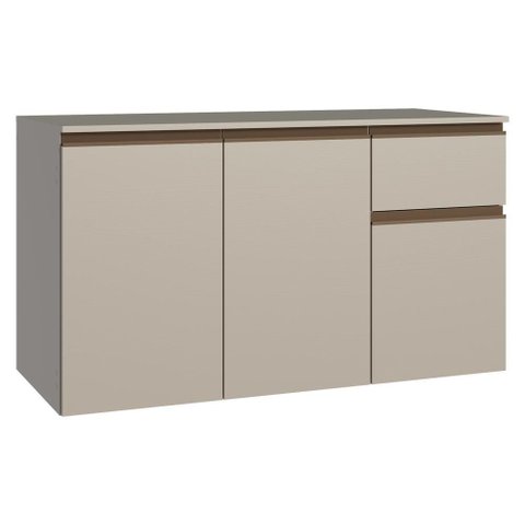 Balcão de Cozinha 120cm 3 Portas 1 Gaveta Suspenso Nice Madesa