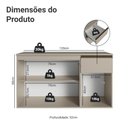 Ver imagem 3 de Balcão de Cozinha 120cm 3 Portas 1 Gaveta Suspenso Nice Madesa