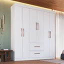 Ver imagem 1 de Guarda Roupas Casal 6 Portas 2 Gavetas Santiago