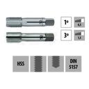 Ver imagem 2 de Jogo Macho Aço Rapido 1/8x28 Bsp - Din5157 - 2 Pçs 109d Osg