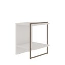 Ver imagem 4 de Mesa de Cabeceira 100% MDF com Metalon Infinity Branco