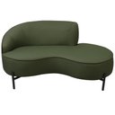 Ver imagem 6 de Sofá Curvo 02 Lugares 150cm Braço Direito Thommy Pés Preto Fosco Linho Verde - Casaepoltrona