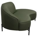 Ver imagem 7 de Sofá Curvo 02 Lugares 150cm Braço Direito Thommy Pés Preto Fosco Linho Verde - Casaepoltrona