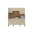 Ver imagem 3 de Armario de Cozinha Compacto com Nicho 6 Portas 2 Gavetas Ferrara Freijo Vanilla