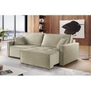 Ver imagem 1 de Sofá Retrátil 3 Lugares Alpha Linho