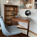 Ver imagem 2 de Escrivaninha Mesa Escritório 1 Gaveta 80cm Madeira Maciça Emily