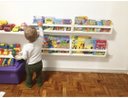 Ver imagem 5 de Kit de Prateleiras Infantis Para Livro Bonecos Pelúcia Nicho Bebê Brinquedos Carrinho 4pçs Mdf 55cm