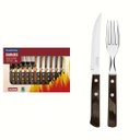Ver imagem 1 de Jogo de Talheres Churrasco Aço Inox Cabo Castanho Polywood 12 Pçs Tramontina Tramontina Churrasco 21