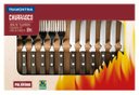 Ver imagem 2 de Jogo de Talheres Churrasco Aço Inox Cabo Castanho Polywood 12 Pçs Tramontina Tramontina Churrasco 21