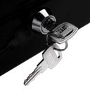 Ver imagem 6 de Cofre Metal Portatil Chave 20cm Porta Documentos Dinheiro Joias Cash Box Organizador Maleta