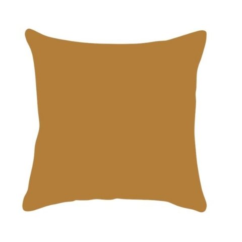 Capa de Almofada Lisa Suede Mostarda 43x43cm