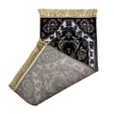 Ver imagem 3 de Tapete Persa Royal Marrom 50x100cm Fio Acetinado - Ideal para Quarto e Sala