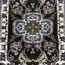 Ver imagem 5 de Tapete Persa Royal Marrom 50x100cm Fio Acetinado - Ideal para Quarto e Sala