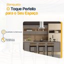 Ver imagem 3 de Kit 3 Banquetas Quadrada Junco Cappuccino para Balcão Ilha Cozinha Área Gourmet Bancada Piscina Bar