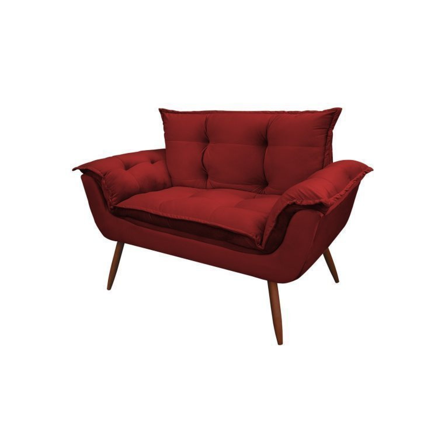 Conjunto Poltrona e Namoradeira Opala Veludo  - 4