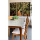 Ver imagem 1 de Trio de Quadro Decorativo de Ponte em Meio As Árvores