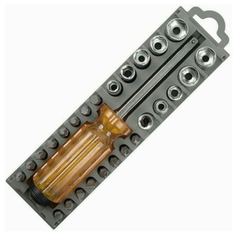 Jogo de Chave Bits com 28 Peças Phillips Fenda Torx