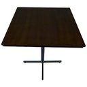 Ver imagem 3 de Kit - 2 Mesas Design Industrial Tampo em Madeira Preta 70x70 P/ Restaurante Hamburgueria Bares