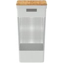 Ver imagem 4 de Cesto Roupas Closet Grid Tampa Bambu 49 Litros Cg 455 Branco