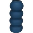 Ver imagem 1 de Vaso Decorativo de Cerâmica Azul 30x13x13cm Enfeite Sala Mesa Estante Aparador
