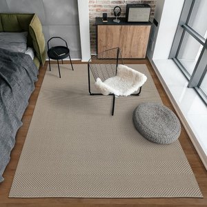 Tapete Bali Quarto e Sala Sisal 2,00x3,00m Bege Antiderrapante
