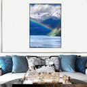 Ver imagem 1 de Quadro Canvas Ilha Arco- Íris 70x50