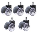 Ver imagem 1 de Kit 5 Rodinhas Cadeira Anti-risco Silicone Gel Desmontável