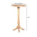 Ver imagem 3 de Conjunto Bistrô Mesa Madeira Maciça com 2 Banquetas Confort Ripada Natural