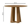 Mesa de Jantar 100x100 Cm Isabela sem Vidro Ype – New Ceval - 2