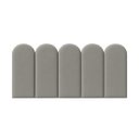 Ver imagem 6 de Cabeceira Solteiro Design Nuvem 45cm 5 Placas em Suede Macio:preto