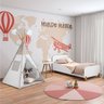 Conjunto Quarto Infantil 2 Peças Mini Cama com Tenda Mundo Mágico Móveis Estrela - 1