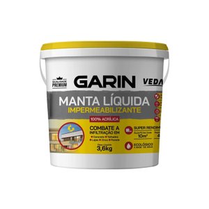 Manta Líquida Branca Impermeabilizante Garin - 3.6kg