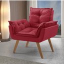 Ver imagem 1 de Poltrona em Veludo Base Palito Quadrada Opalla Prime