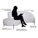 Ver imagem 4 de Sofá Curvo 3 Lugares 180cm Braço Esq. Thommy Pés Ouro Linho Off White - Nexta Casa