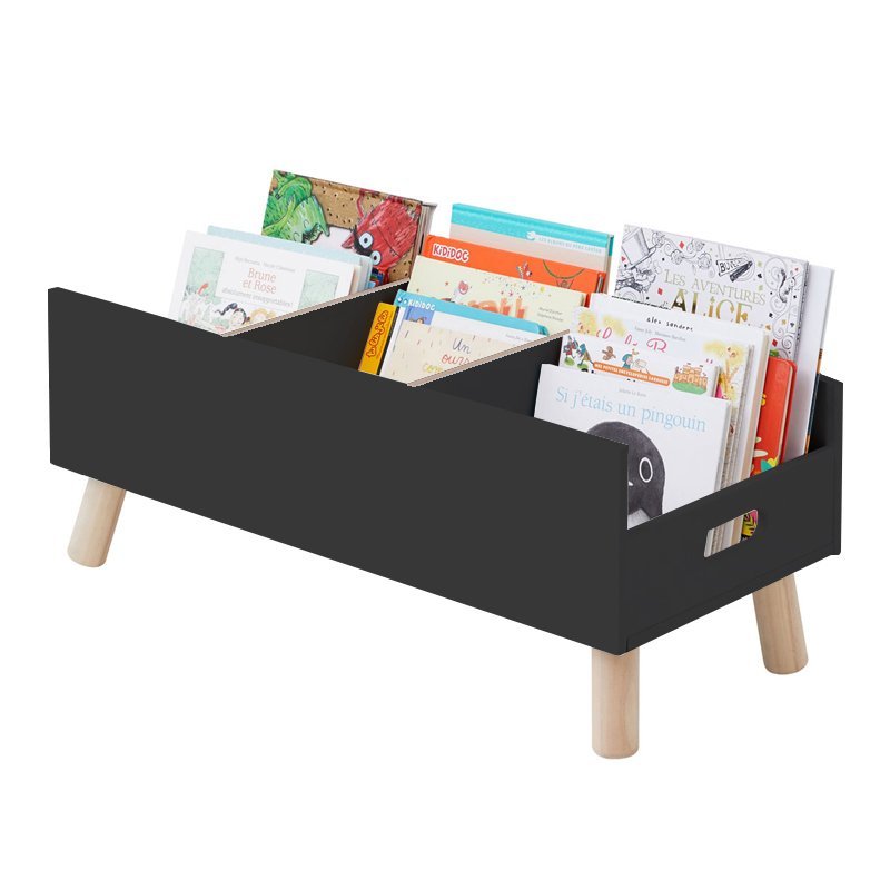Porta Livros Revisteiro Infantil De Chão c/ pé palito - Montessori - 60cm