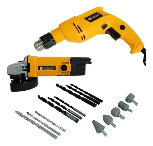 Ver imagem 3 de Furadeira Impacto Similar Dewalt 800w + Esmerilhadeira 1000w