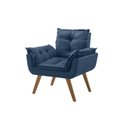 Ver imagem 2 de Poltrona em Veludo Base Palito Quadrada Opalla Prime