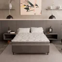 Ver imagem 2 de Cama Box Viúva Conjugado Ortopédico 128x188cm Cores Suede Cinza