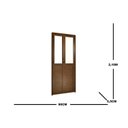 Ver imagem 3 de Porta Lambril Camarão Vidro Mini Boreal 210x90 Fortsul Esquadrisul Abertura Esquerda