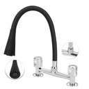 Ver imagem 2 de Torneira Misturador Cozinha Mesa Gourmet Flexível Cone Preto