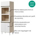 Ver imagem 4 de Torre Quente para Forno e Microondas MDF 72x221 cm Kali 168661 Bianco Toq Branco Nicioli